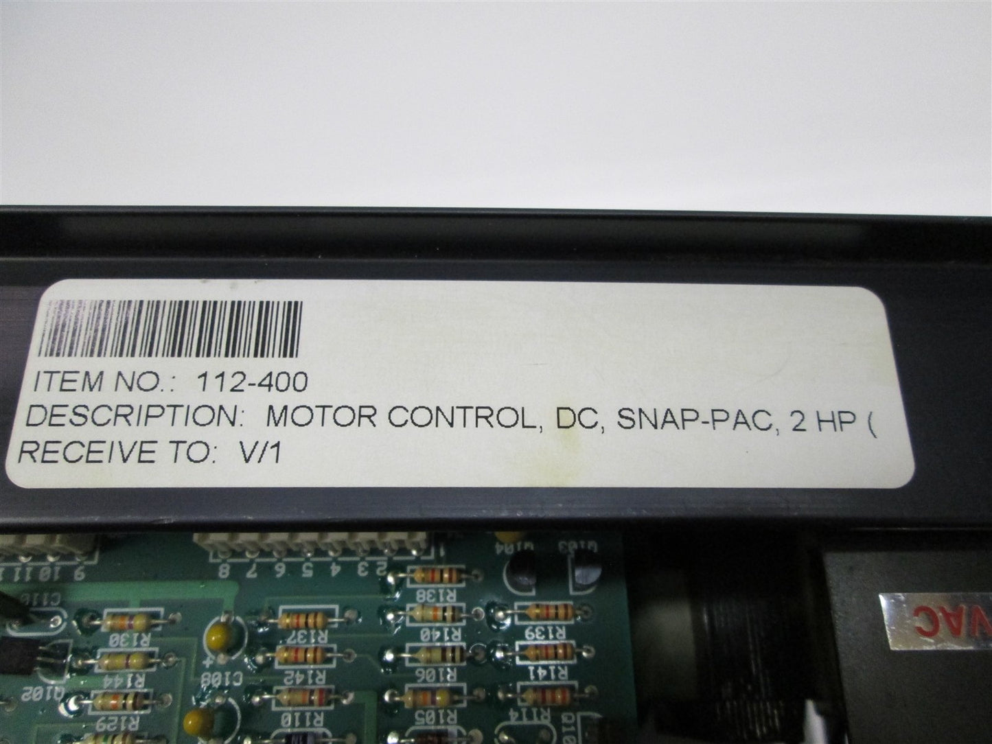 Used Extron Snap-Pac DC Motor Control Drive 2HP 200VDC Field 180VDC Arm 230VAC 1PH