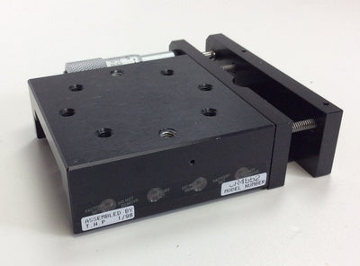 Used Parker CR4552 Linear Stage Carriage Dimensions: 2.625" x 2.625" Travel: 0.5"