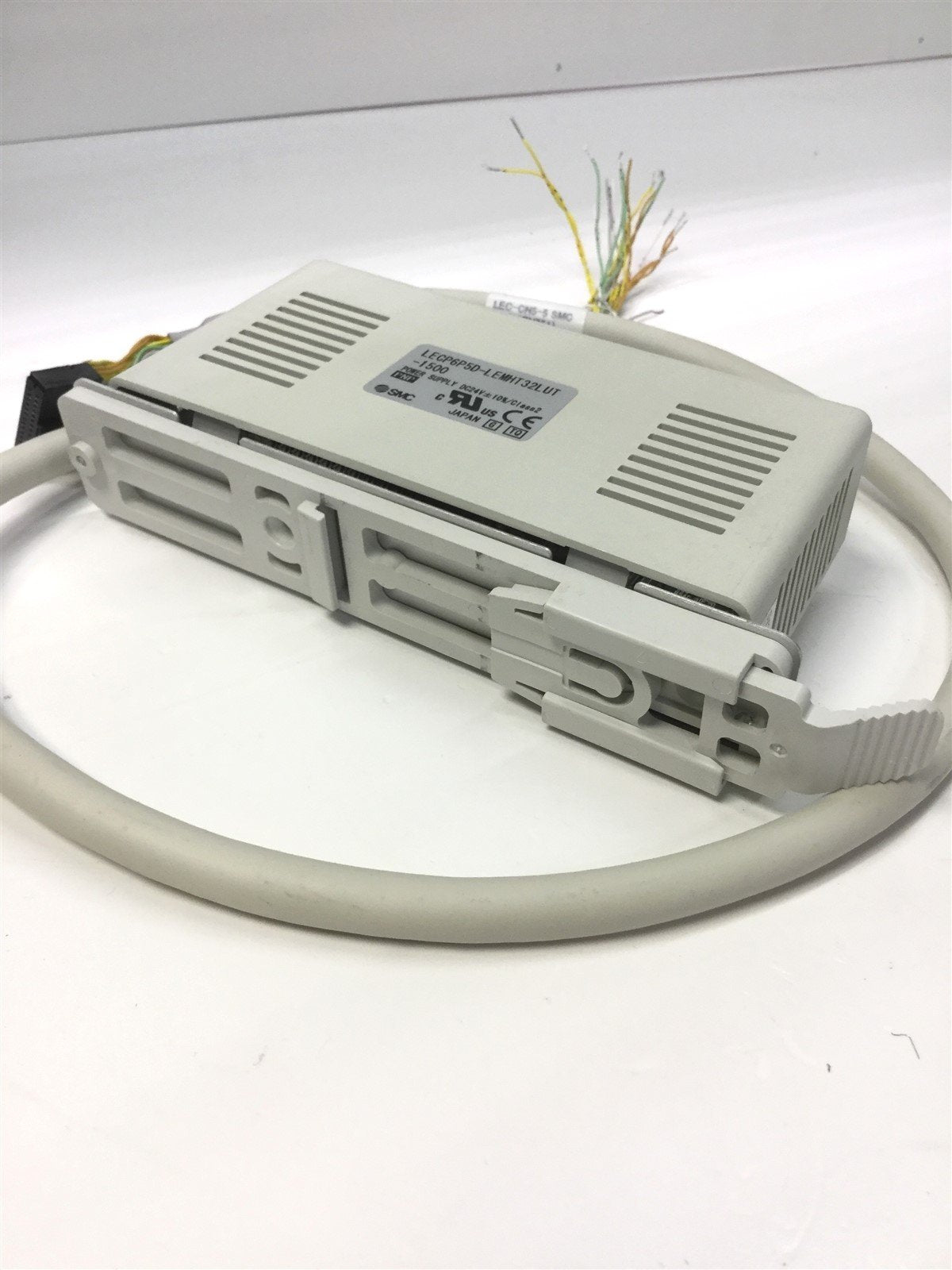 Used SMC LECP6P5D-LEMHT32LUT-1500 Step Motor Controller Actuator PNP 24VDC w/ LEC-CN5