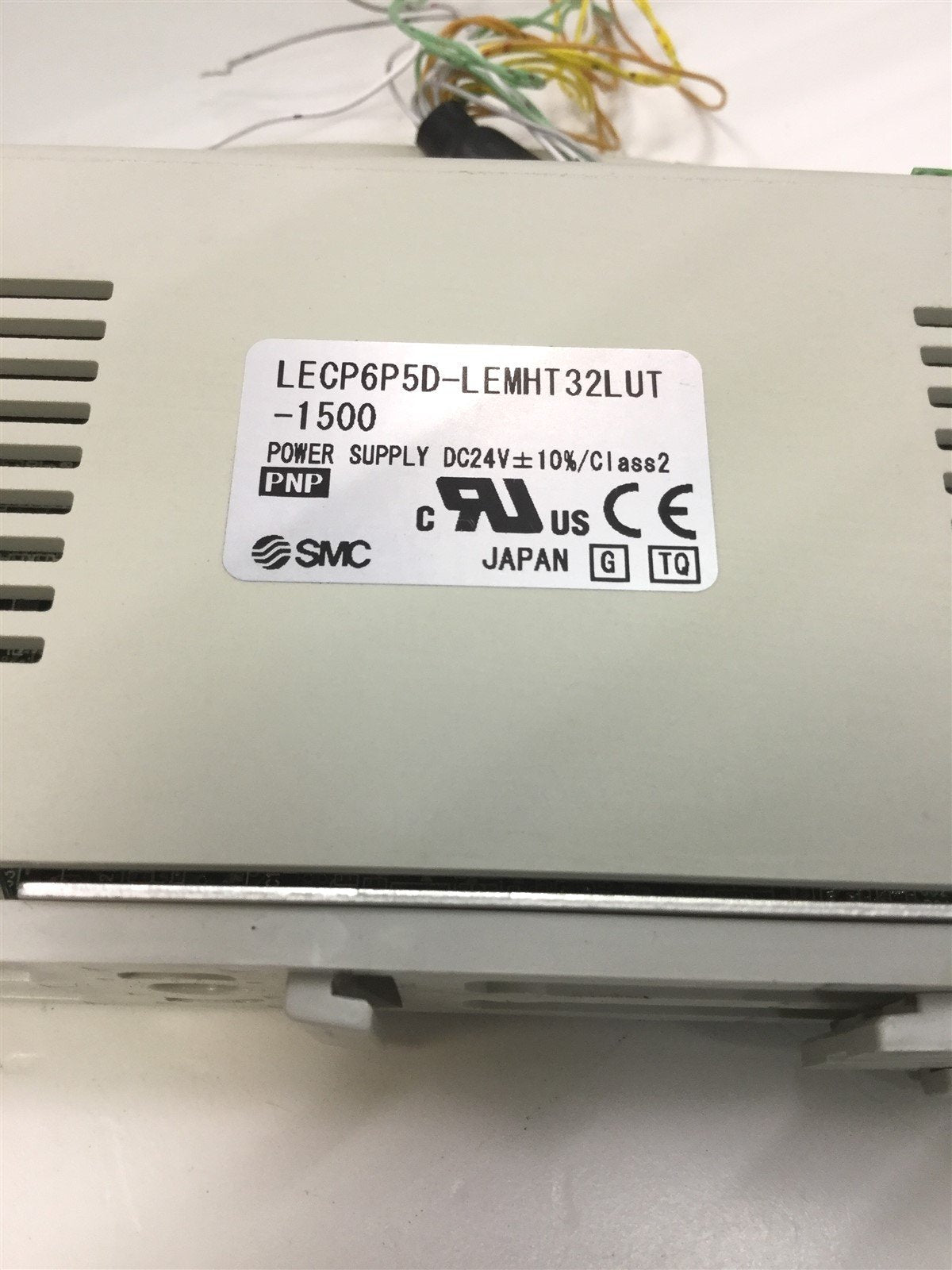 Used SMC LECP6P5D-LEMHT32LUT-1500 Step Motor Controller Actuator PNP 24VDC w/ LEC-CN5