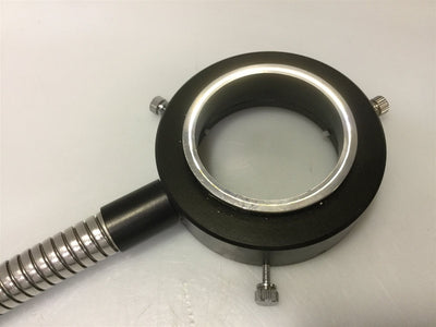 Used Microscope Fiber Optic Light Ring Illuminator Pipe 43" Long x .625" O.D. End