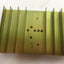 Used Lot of 2 Aluminum Heat Sinks, 4.9" x 2.95" x 1.05" - 14 Fins, Thin Base