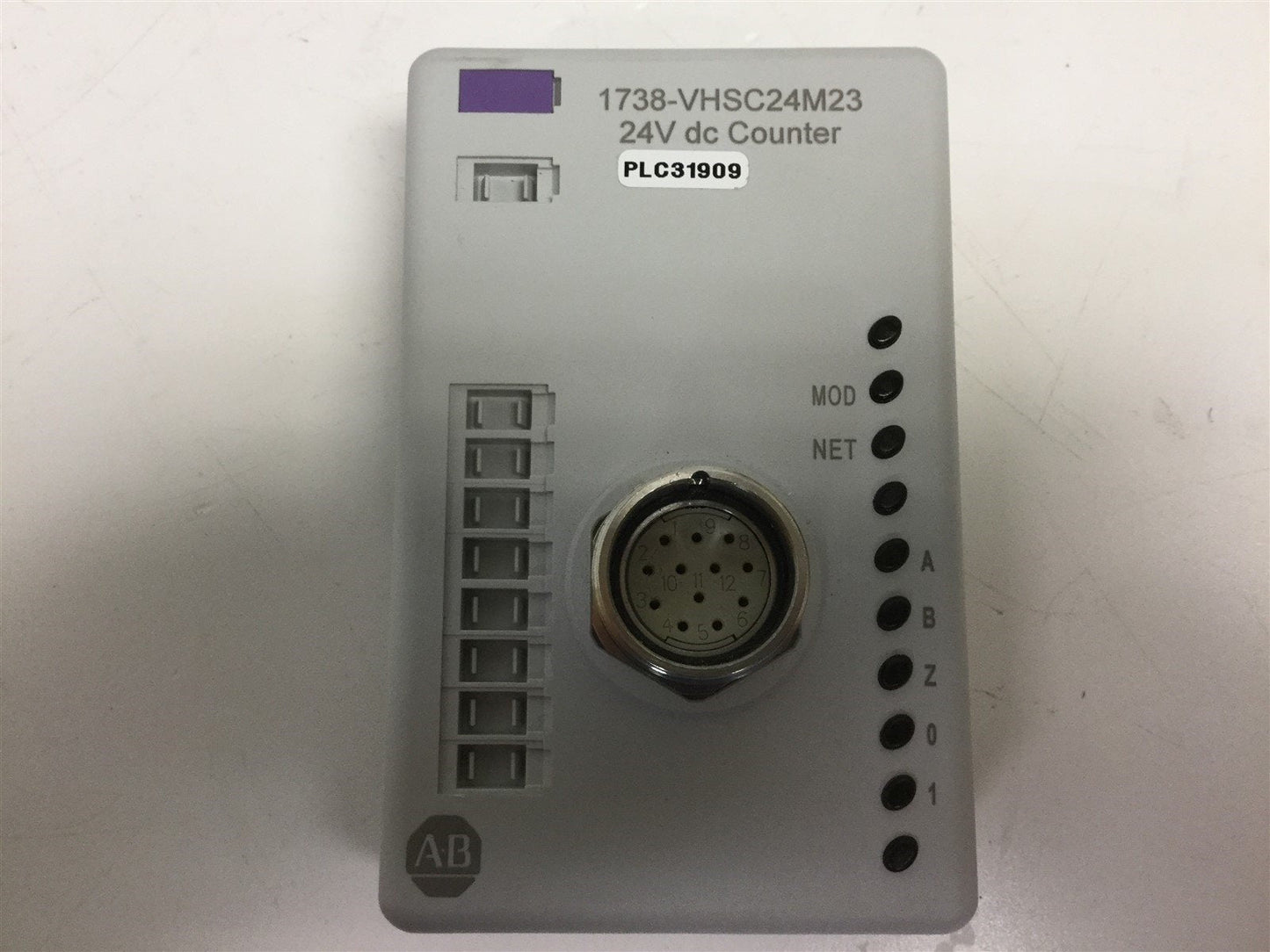 Used Allen Bradley 1738-VHSC24M23 Very High Speed Counter Voltage: 24VDC W/ Connector