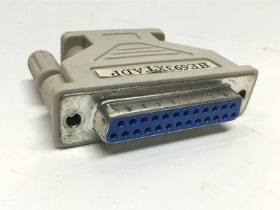 Used GE HE693XTADP Connector Adapter 90-30 9-Pin to 25-Pin PC to CPU PLC Logicmaster