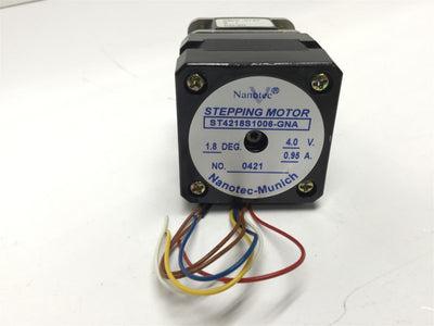 Used Nanotec-Munich ST4218S1006-GNA Stepping Motor 4.0V, 0.95A, 1.8 Deg w/Gearbox 9:1