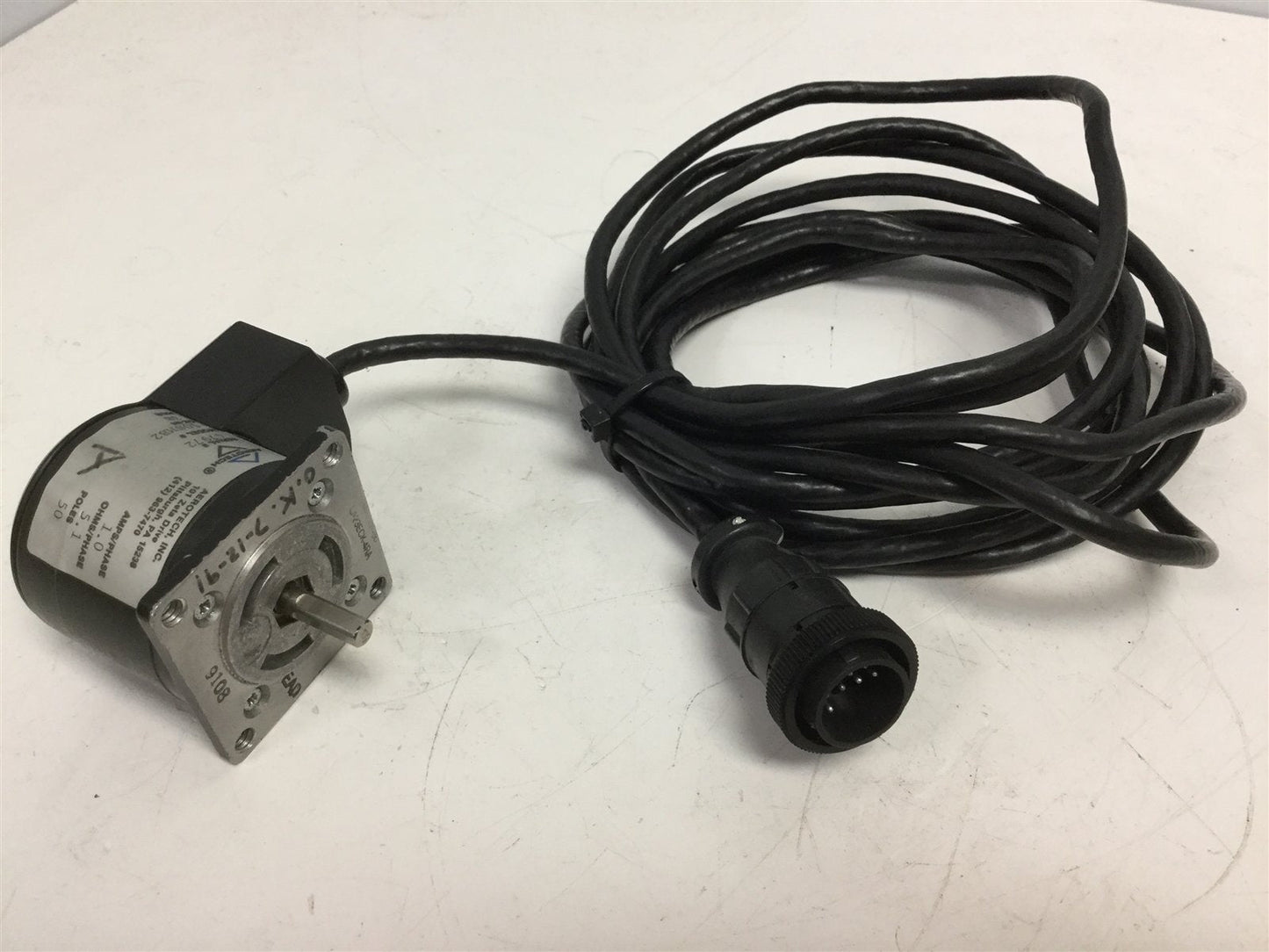 Used Aerotech 50SMB2 Stepper Motor Single Phase, Poles: 50, Shaft Diameter: 0.25 in