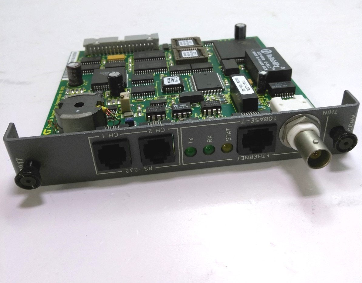 Used CTC 2217 Ethernet Networking Module, 2x RS-232, Compatible w/ 2600,2700,2700AP