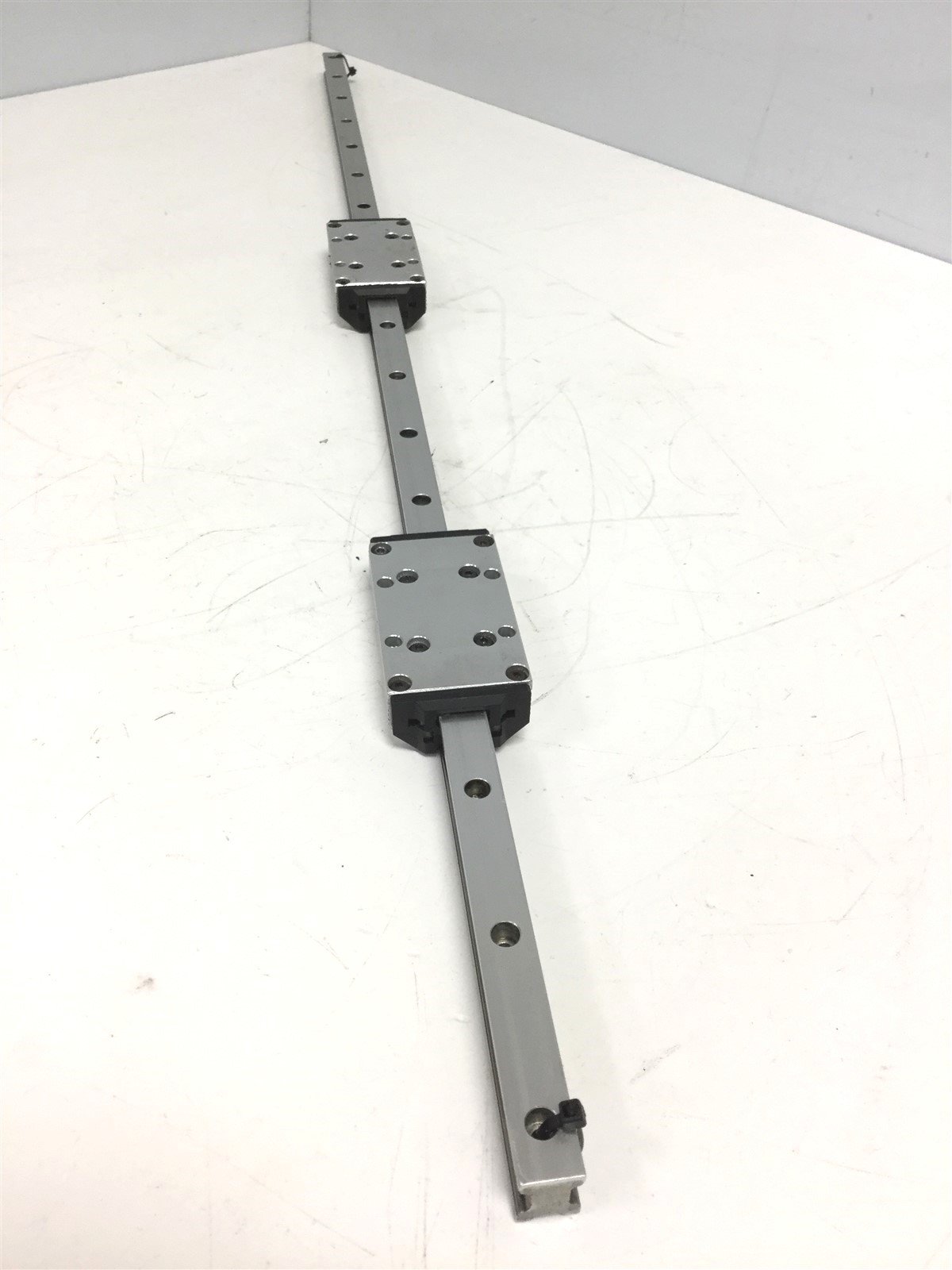 Used Parker Origa Linear Bearing Rail W/ 2 Carriages (GDL-FD 12S & RK-FD12S) 700mm