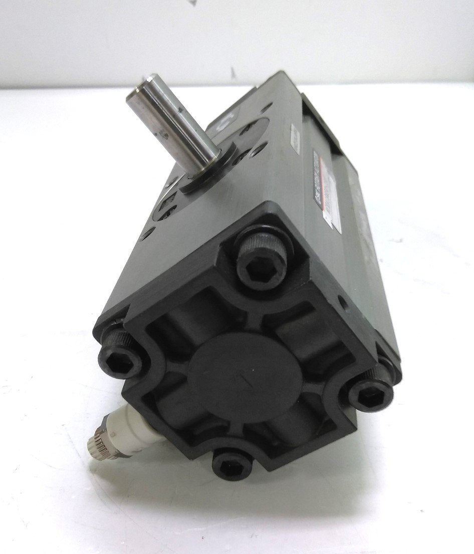 Used SMC NCRA1BW50-180 Pneumatic Rotary Actuator, Dbl. Rod, 50mm Bore, 180Degree Rot.