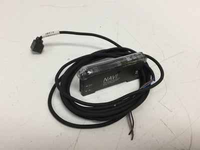 Used SunX NAVI FX-301 Fiber Sensor Amplifier, NPN 3-Wire Output, Supply: 12-24VDC