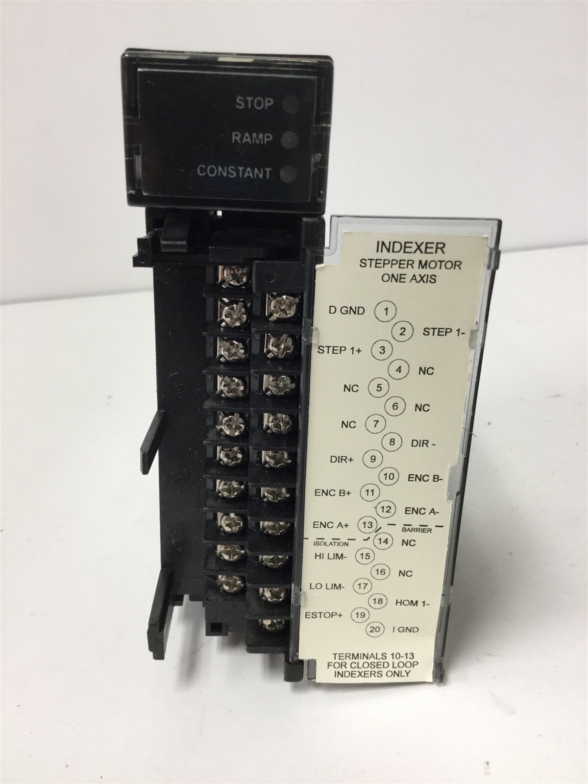 Used Horner Electric HE693STP101E Stepper Indexer Module, 1-Axis, Optical Isolation