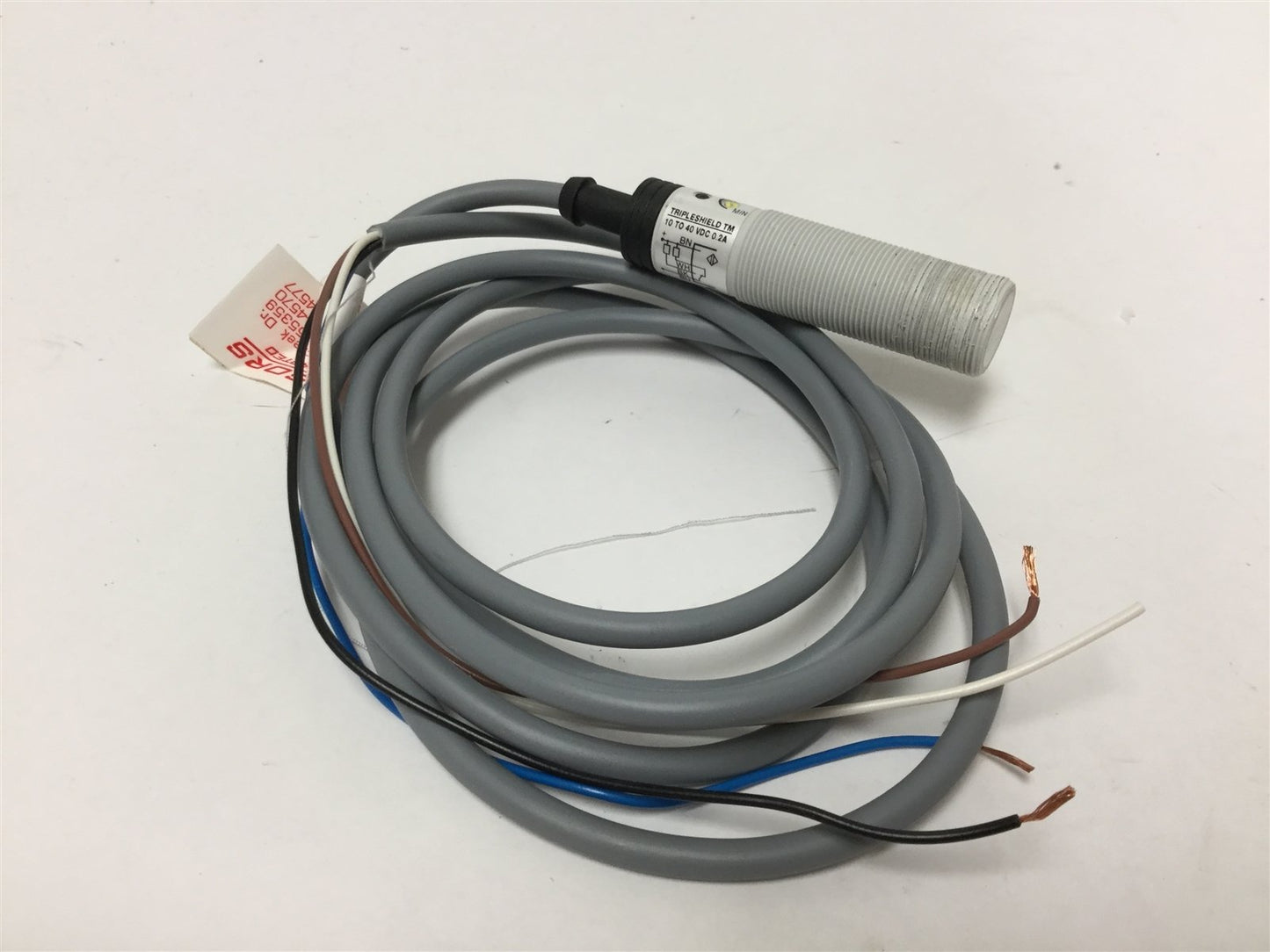 Used Carlo Gavazzi CA18CLF08NA Capacitive Proximity Sensor, 10-40VDC, Range: 8mm