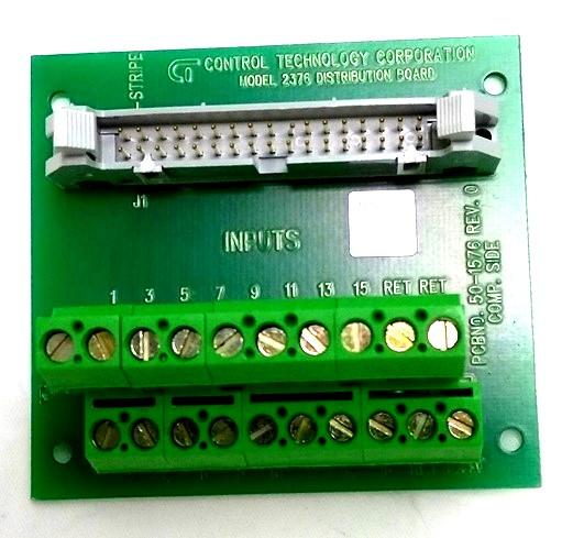 Used CTC 2376 Screw Terminal Distribution Block, 20 Screw Block to 34 Pin 2700 Series