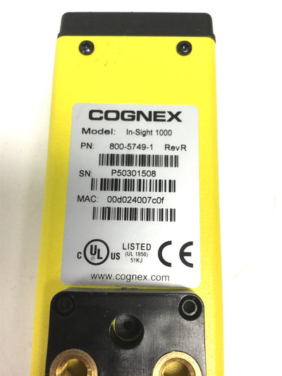 Used Cognex 800-5749-1 Rev R In-Sight 1000 Machine Vision Camera 640 x 480 16MB 30FPS