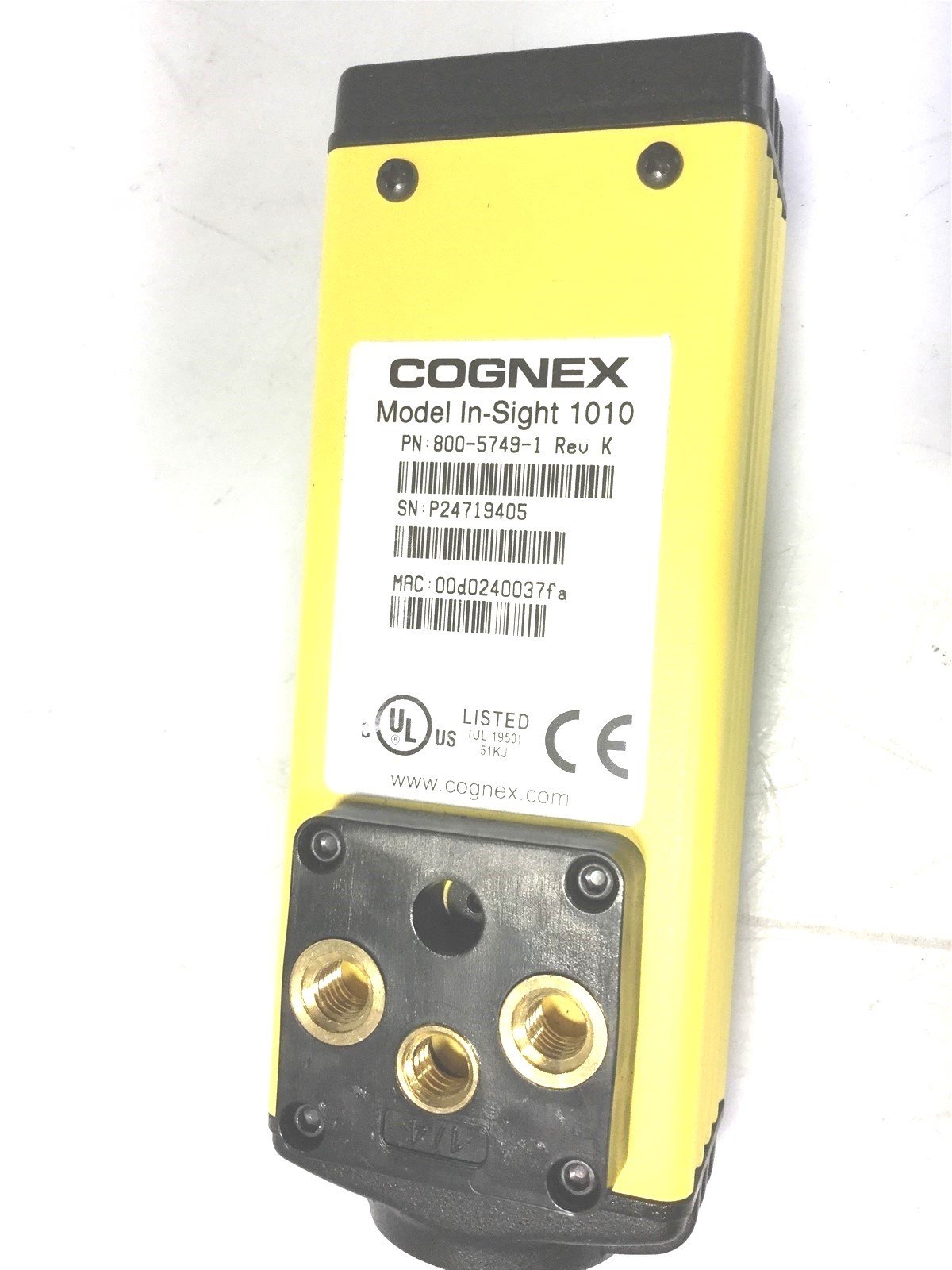 Used Cognex 800-5749-1 Rev K In-Sight 1010 Machine Vision Camera 640x480 16MB 30FPS