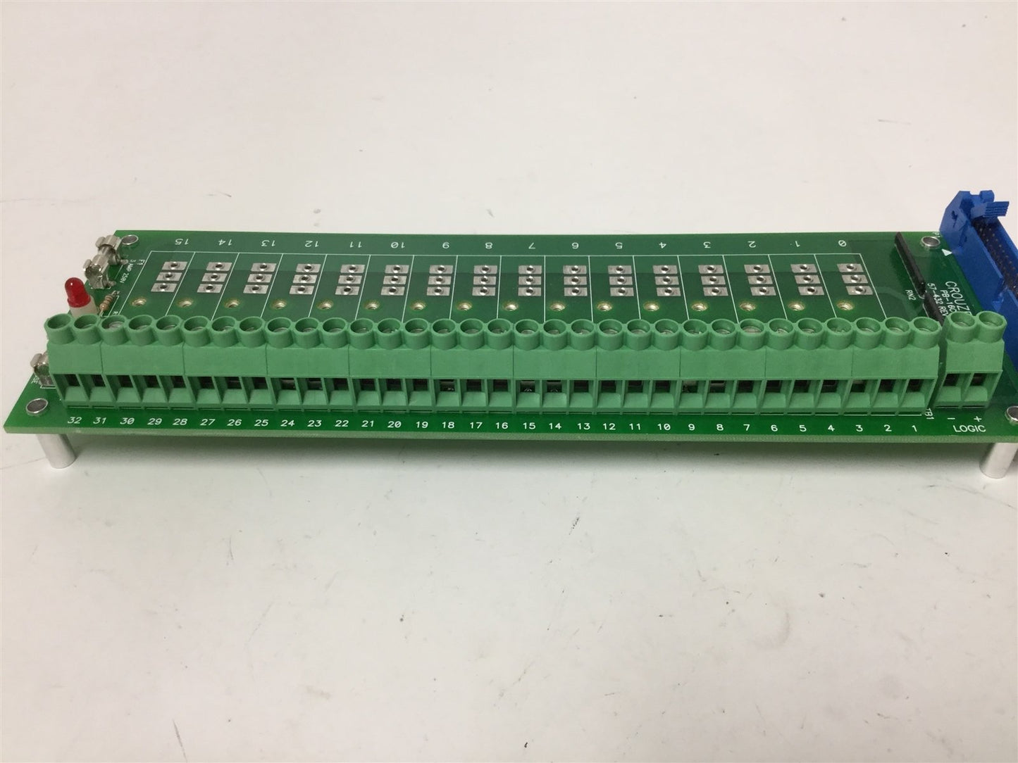 New Crouzet PB-16C4 16-Slot Digital I/O Module Mounting Board, 50-Pin Connection