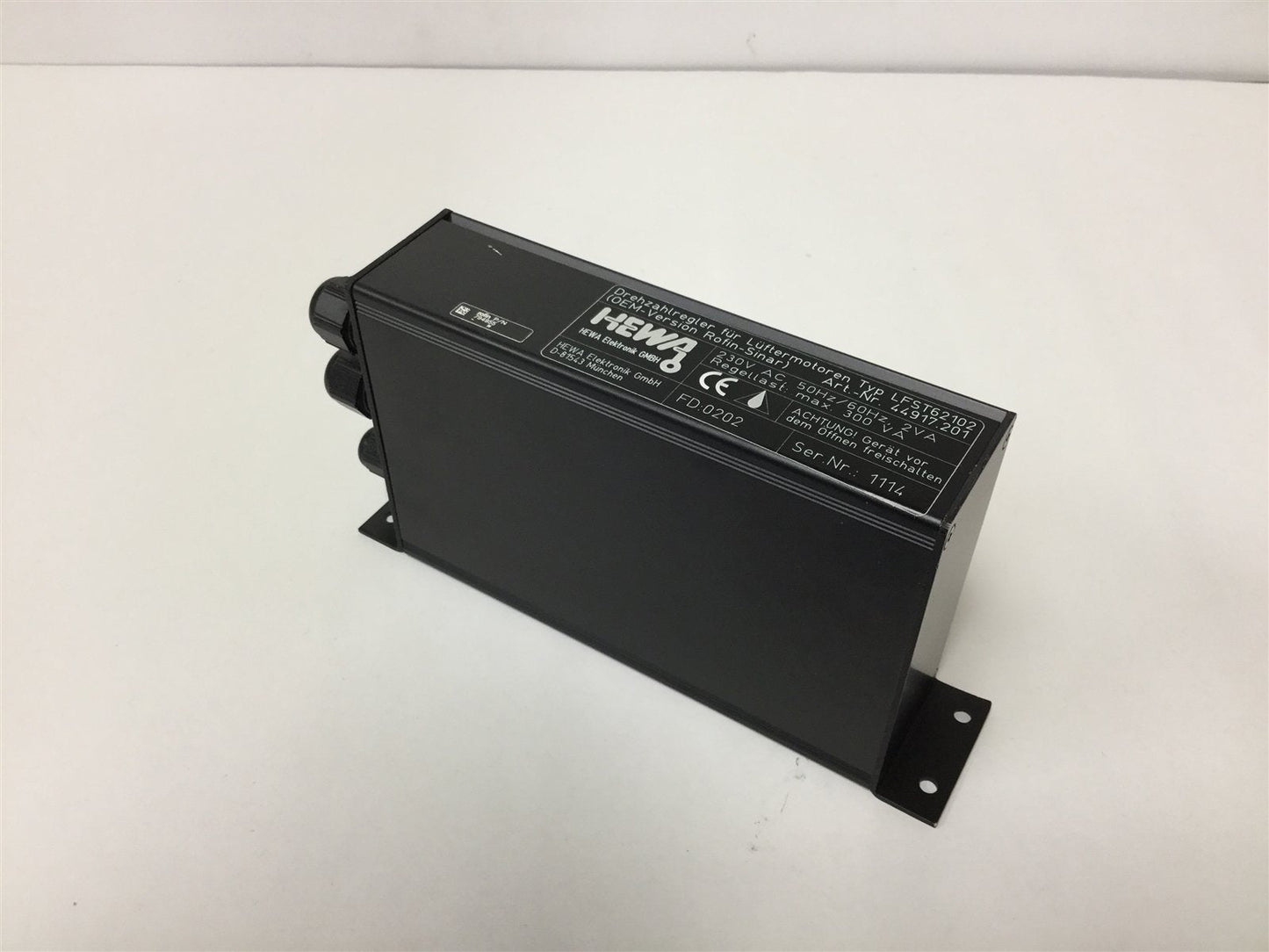 Used HEWA Elektronik LFST62102 Speed Controller For Fan, Voltage: 230VAC 50/60Hz