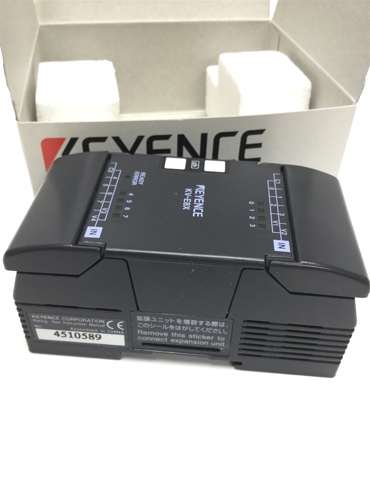 New Keyence KV-E8X Compact PLC Input Expansion Module Unit 8-Point 24VDC DIN Mount