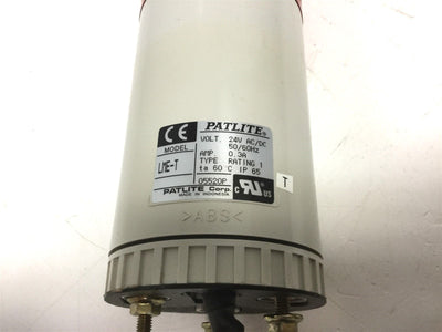 Used Patlite LME-202-RG Green Red Stack Light Tower Voltage: 24VAC/DC, Amperage: 0.3A