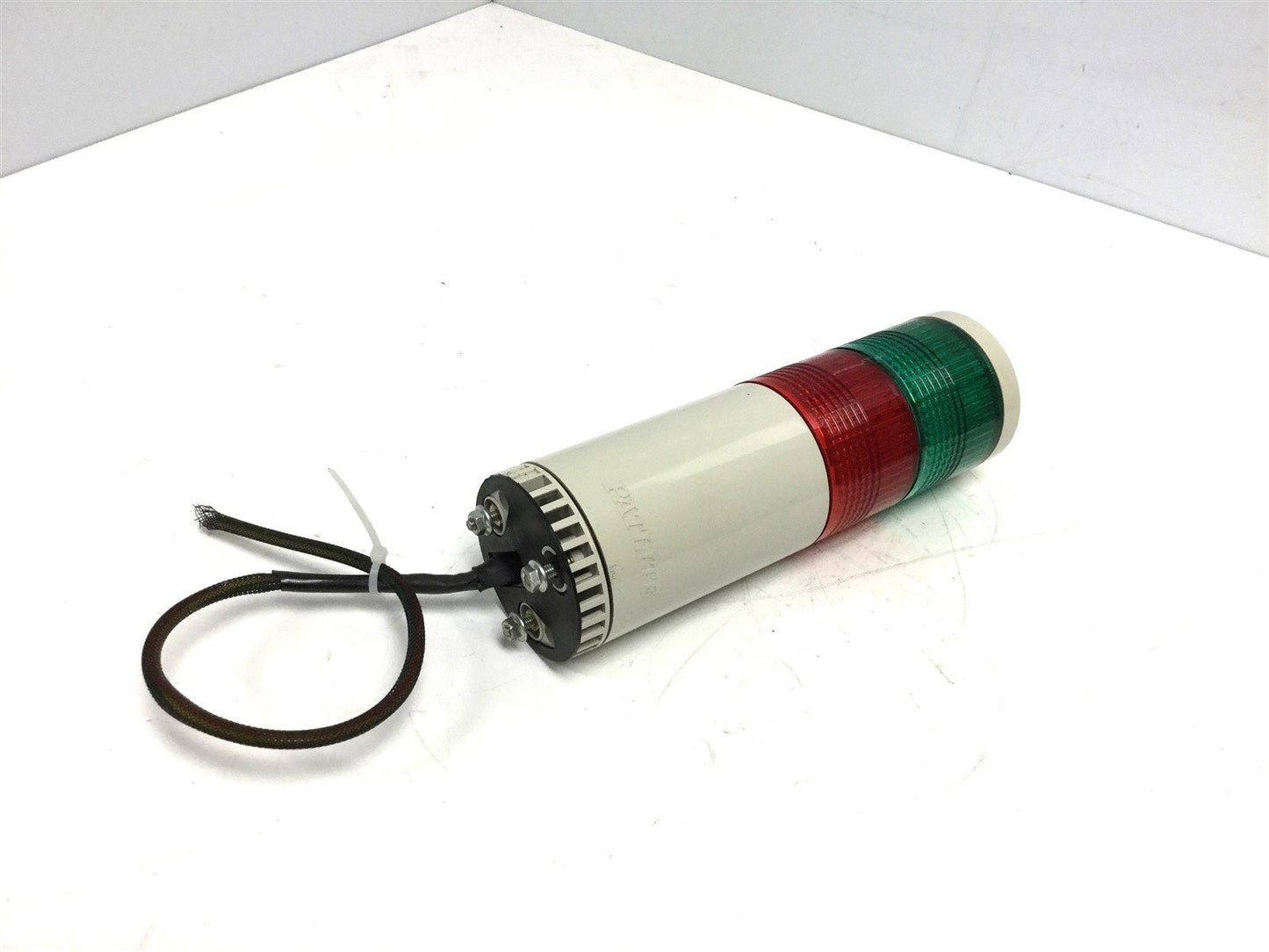 Used Patlite LME-202-RG Green Red Stack Light Tower Voltage: 24VAC/DC, Amperage: 0.3A