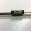 Used IKO LWL7 Linear Rail 240 mm Length, W/ One Carriage Bearing Block 17 mm Width