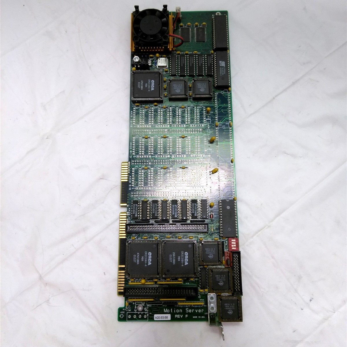 Used Motion Server AQS0308 Rev. F 1-4 Axis Motor Controller, ISA Connector