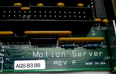 Used Motion Server AQS0308 Rev. F 1-4 Axis Motor Controller, ISA Connector