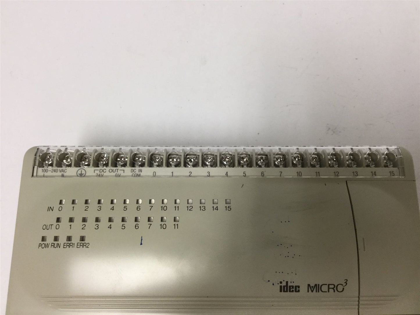 Used Idec FC2A-C24A1 Micro3 PLC I/O Module 100-240VAC, 14x 24VDC In /10x Relay Out