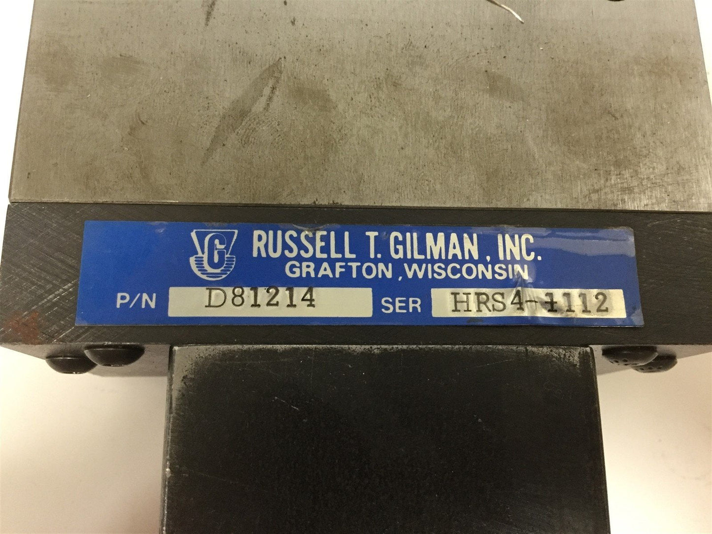 Used Gilman Linear Motion D81214 Precision Linear Stage, Travel: 25.25mm, 2.57mm/Turn