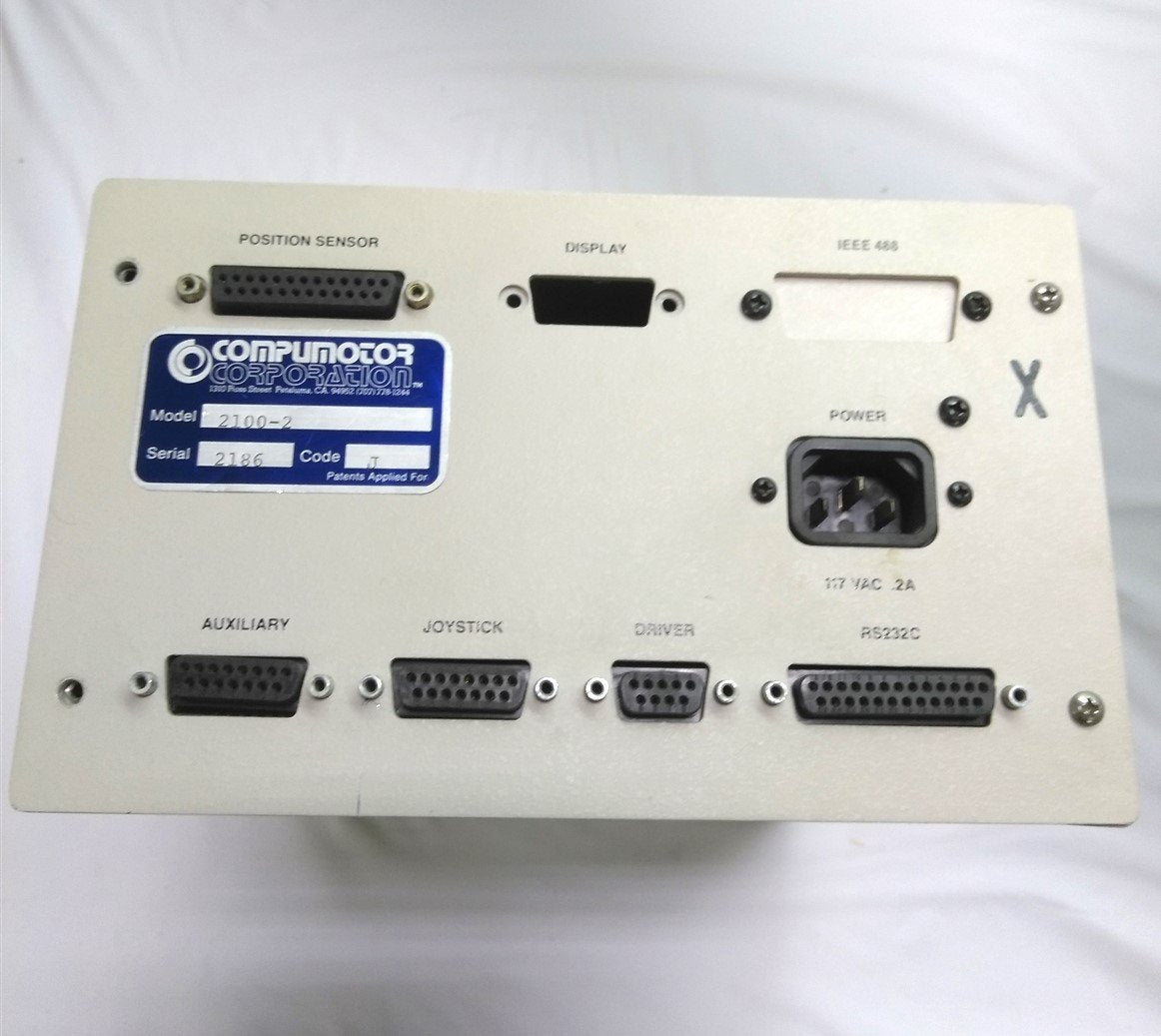 Used Parker 2100-2 Compumotor Indexer, Out: 3.5VDC In: 117VAC, 14.38 x 8.38 x 5.22"