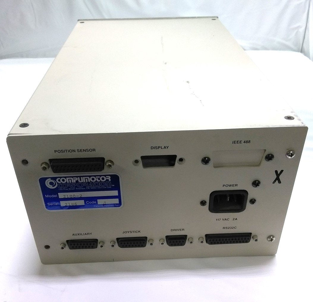 Used Parker 2100-2 Compumotor Indexer, Out: 3.5VDC In: 117VAC, 14.38 x 8.38 x 5.22"