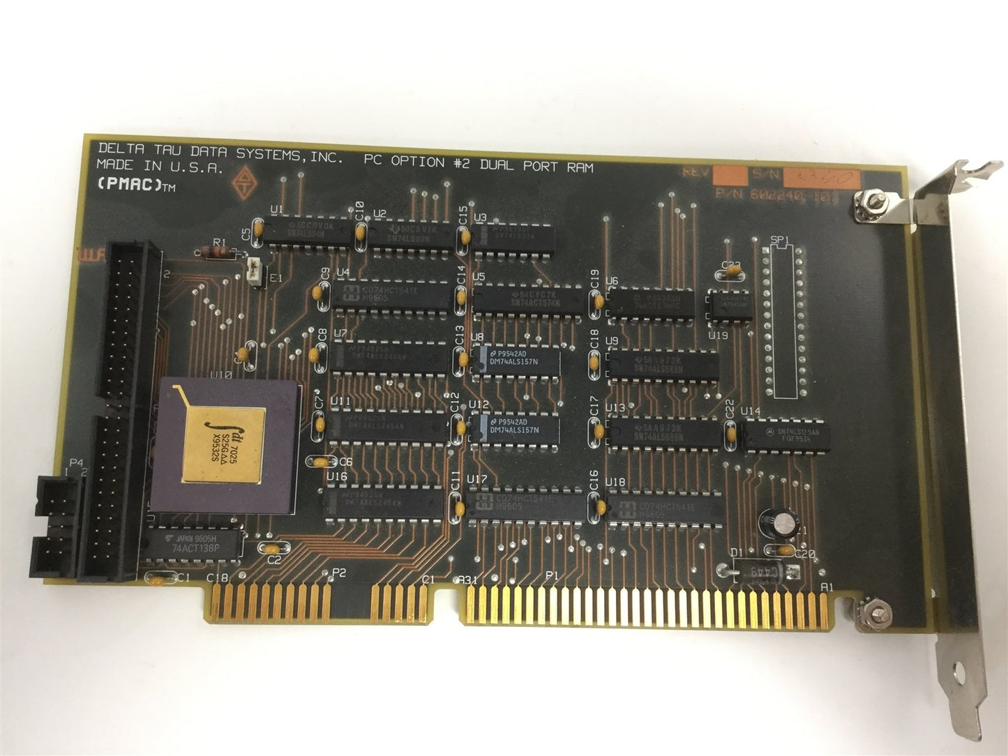 Used Delta Tau Data Systems 602240-101 Optional Dual Port Ram PMAC/PMAC2 8K by 16 bit