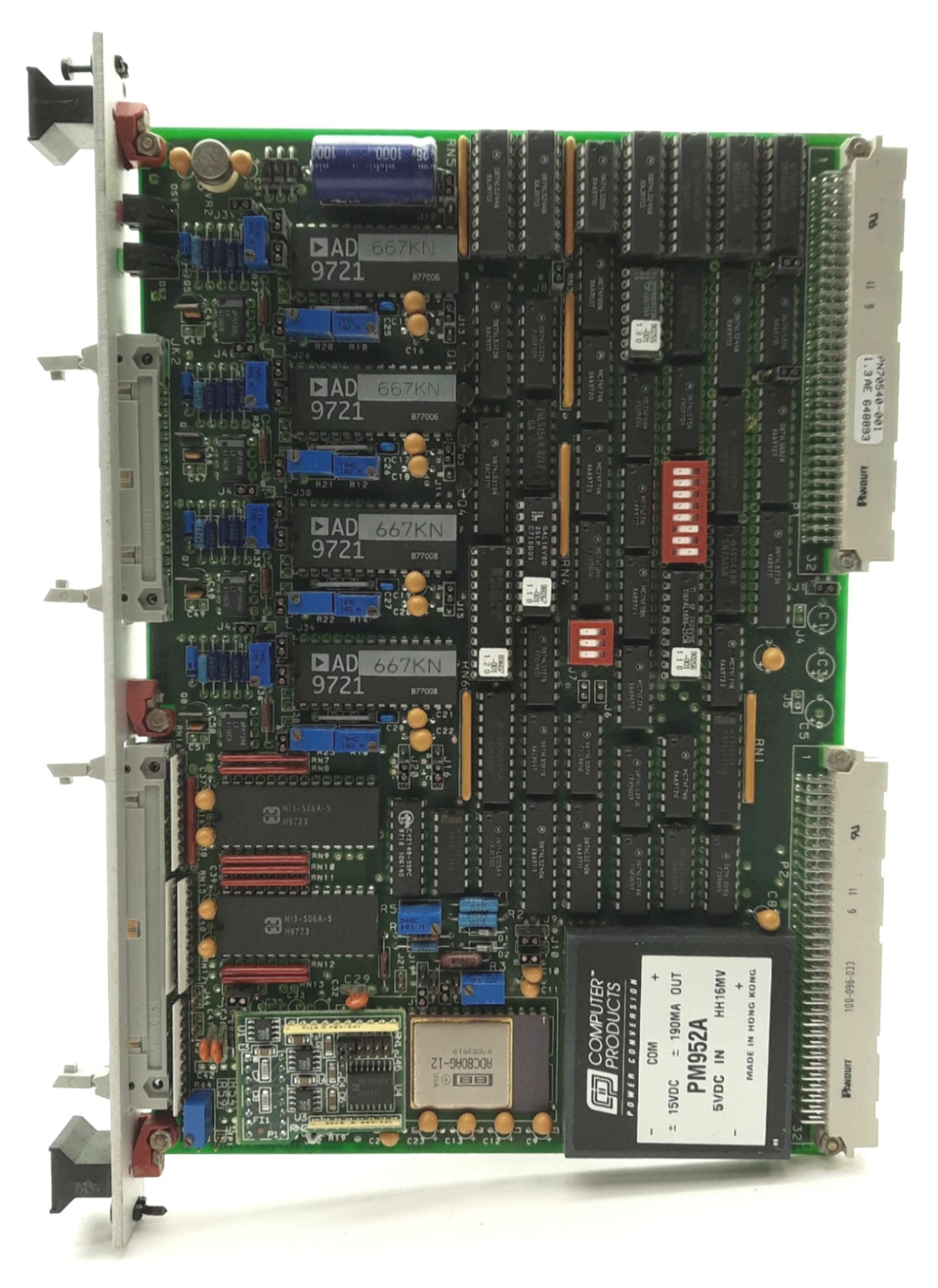 Used XYCOM XVME-540 Analog I/O Module 4x Outputs: Volts or Amps 32 or 16 Dif x Inputs