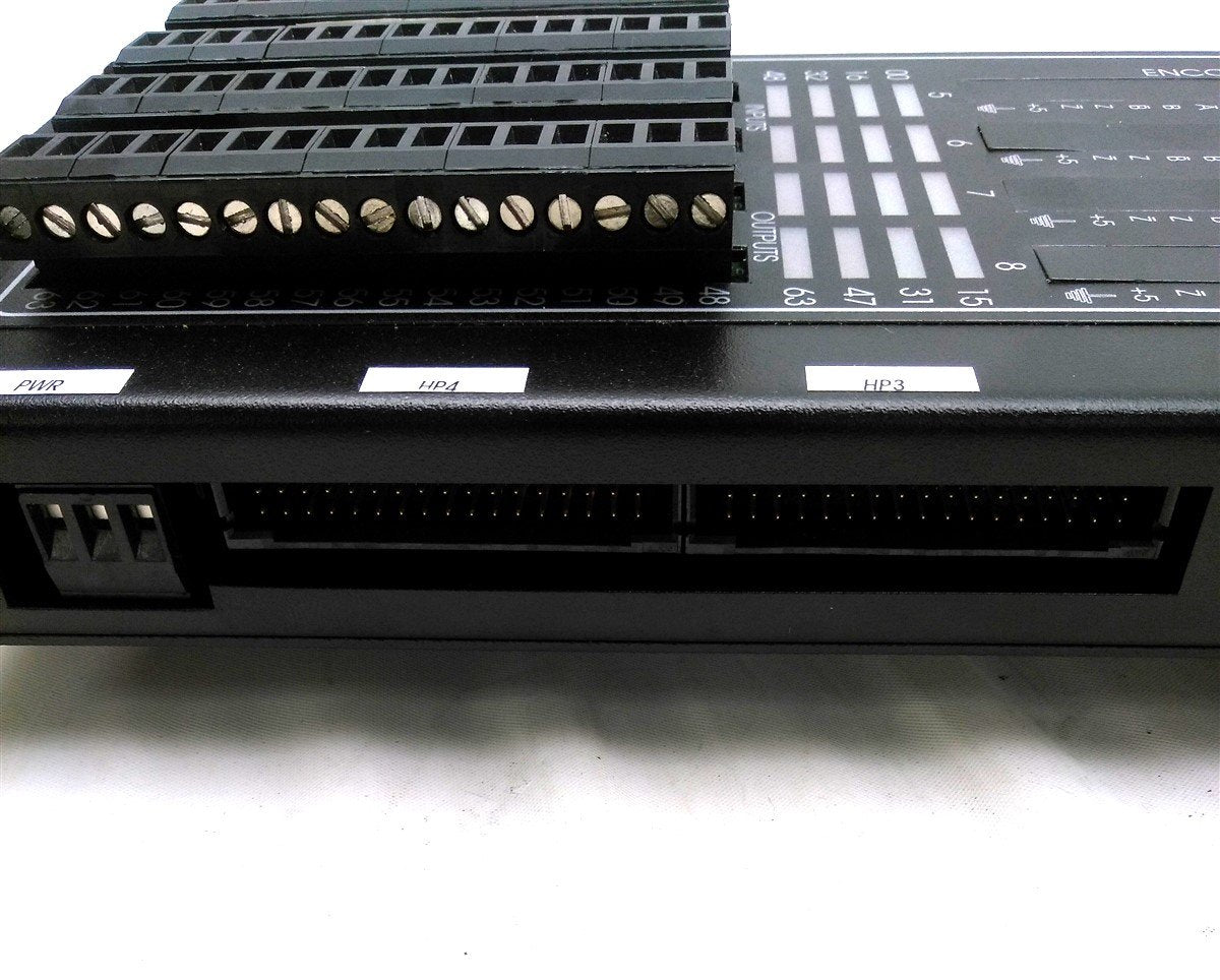 Used Parker RBD08403 Breakout Box I/O 96 Terminals 4x 34Pin Connectors 2x DB-9 DB-25