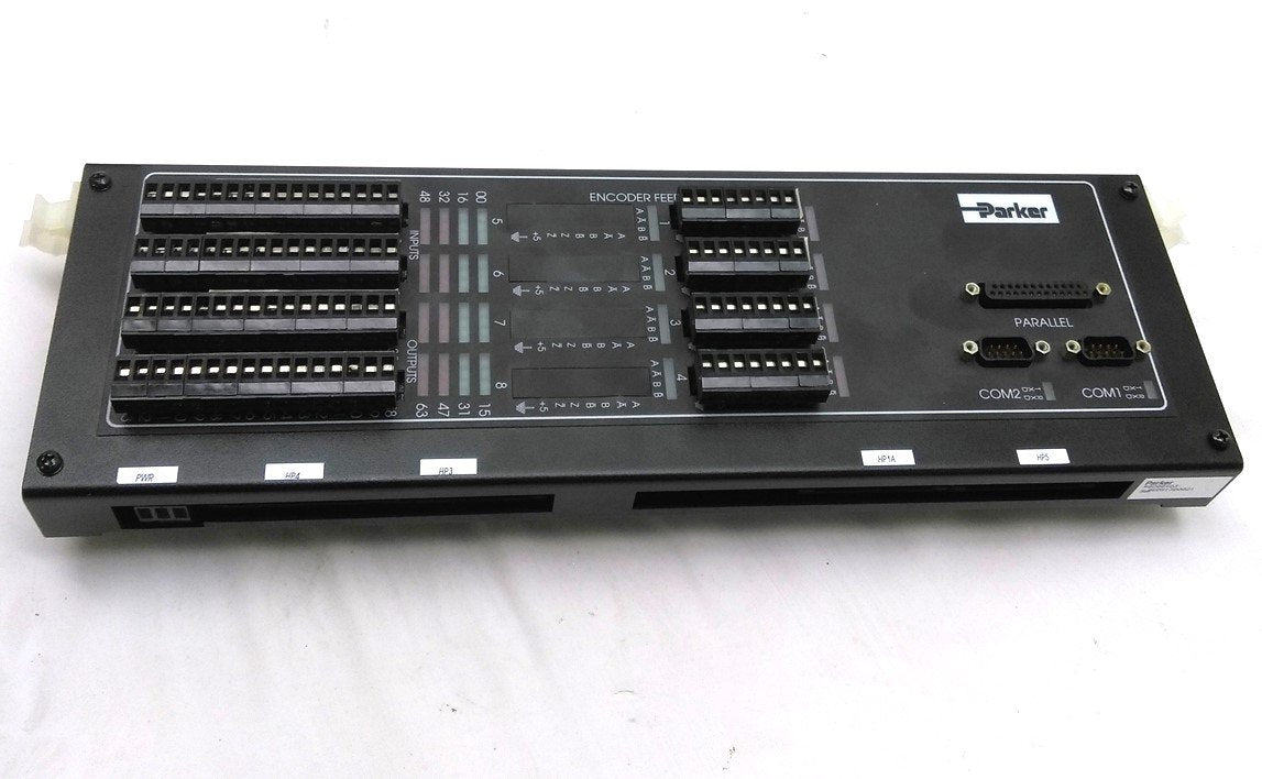 Used Parker RBD08403 Breakout Box I/O 96 Terminals 4x 34Pin Connectors 2x DB-9 DB-25