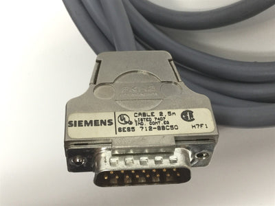 Used Siemens 6ES5 712-8BC50 Simatic PLC Cable Interface Connector for IM 316, 2.5m