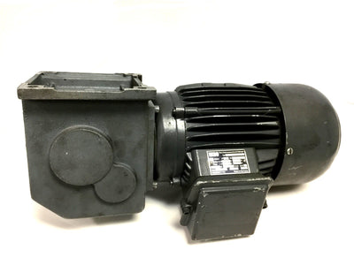 Used WEG 066 843 Gear Motor, Arm: 180VDC 3.8A Shunt: 200VDC 0.22A, 500W, 3000RPM