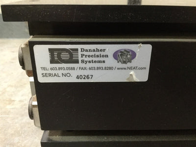 Used Danaher Precision Systems BAZ Z-Elevator Stage 2mm Travel 50kg 7 1/8 x 15 3/4"