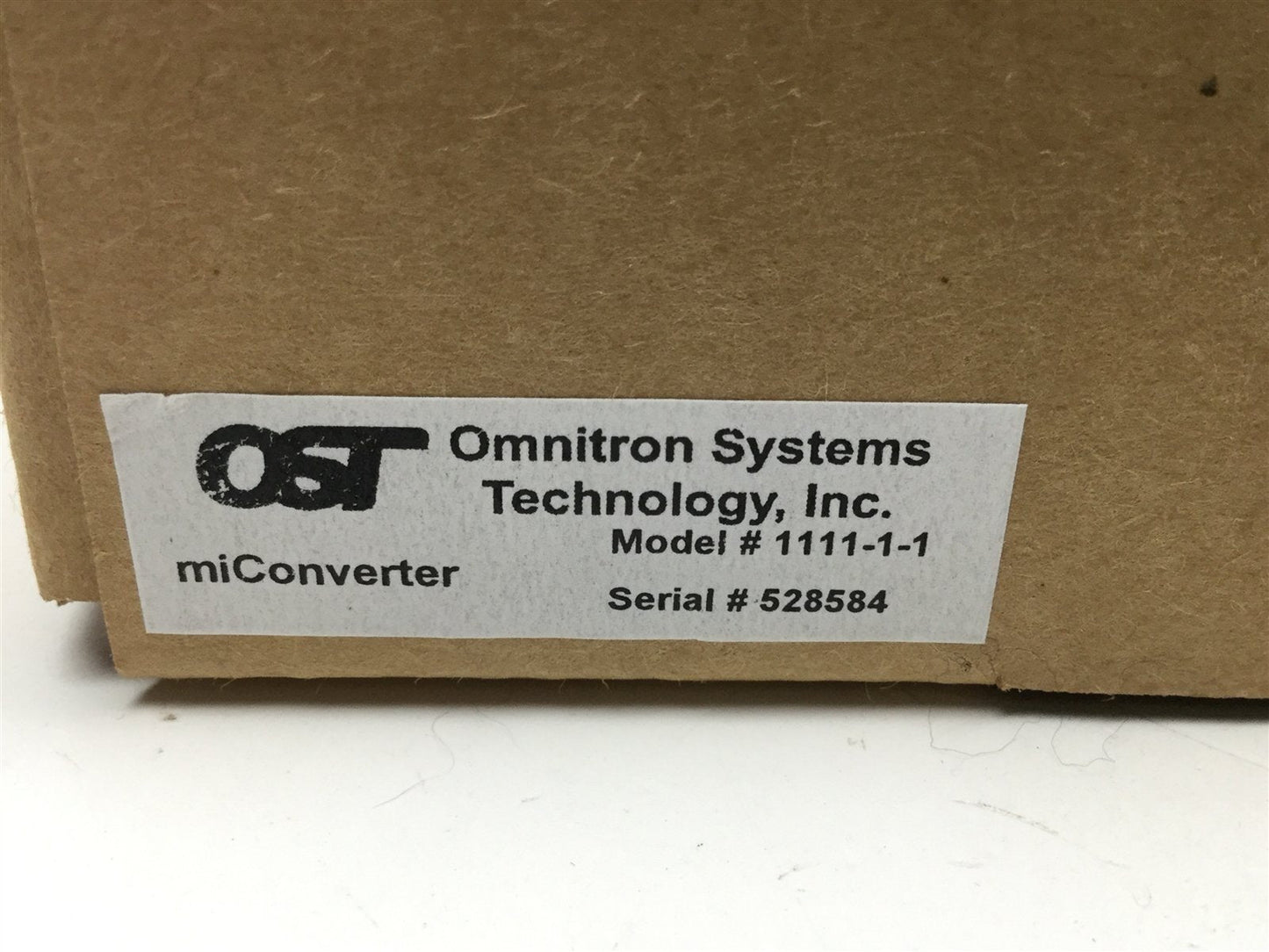 New Omnitron 1111-1-1 miConverter 1x100BASE-BX-D Ethernet UTP to Single Fiber Media