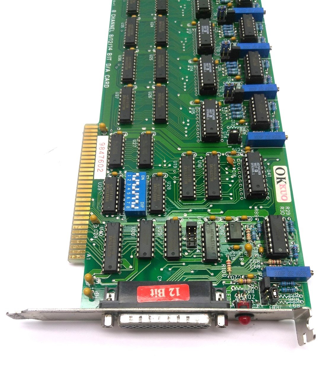 Used Decision Computer 9014-1 Data Acquisition Card, 8 Channel, 8/12/14 Bit D/A, ISA