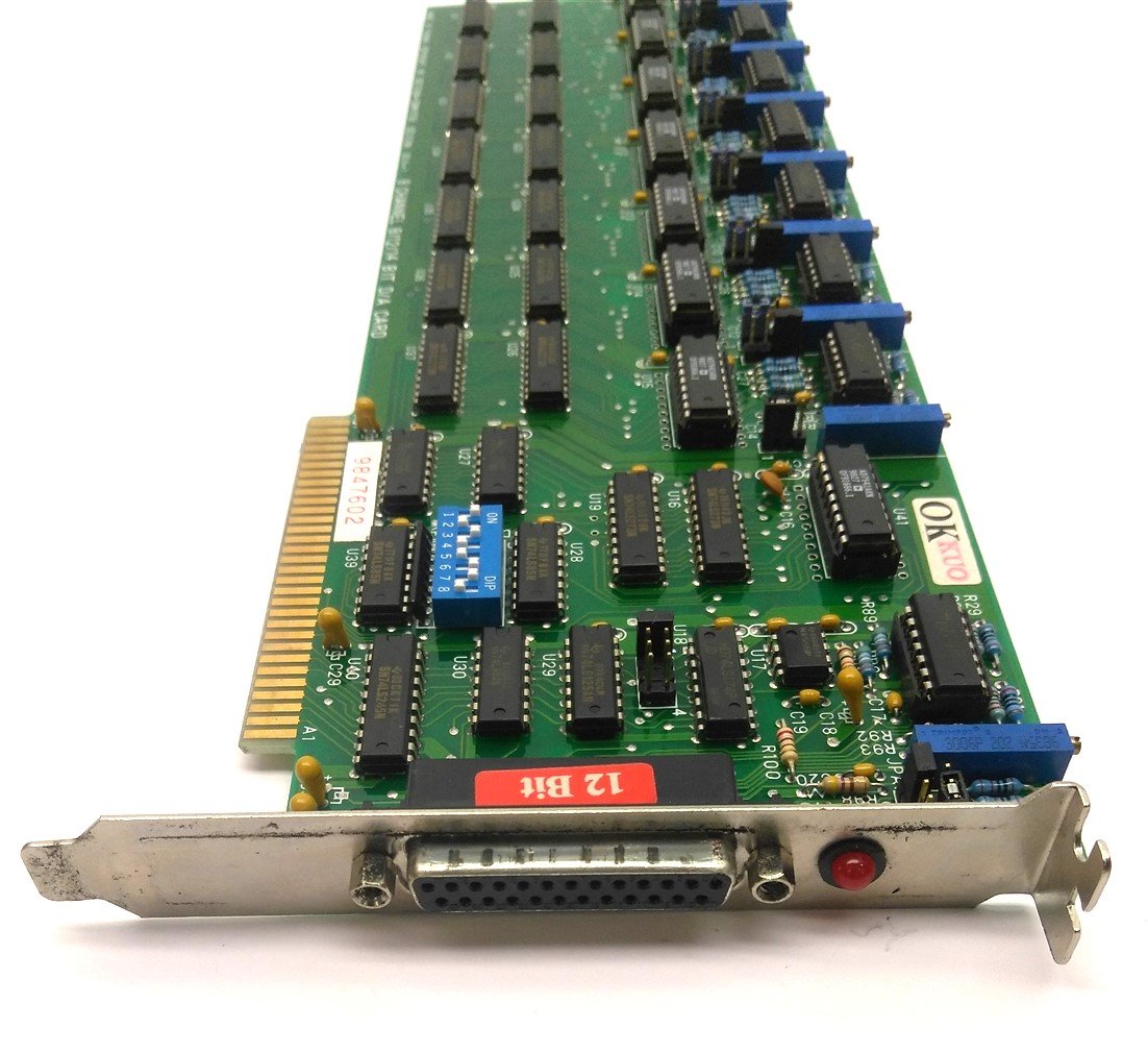 Used Decision Computer 9014-1 Data Acquisition Card, 8 Channel, 8/12/14 Bit D/A, ISA