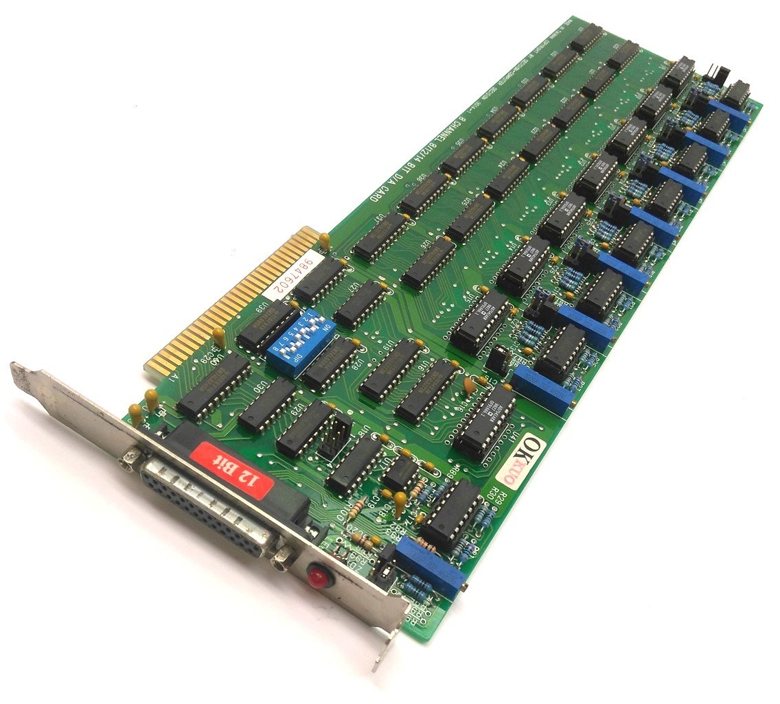 Used Decision Computer 9014-1 Data Acquisition Card, 8 Channel, 8/12/14 Bit D/A, ISA