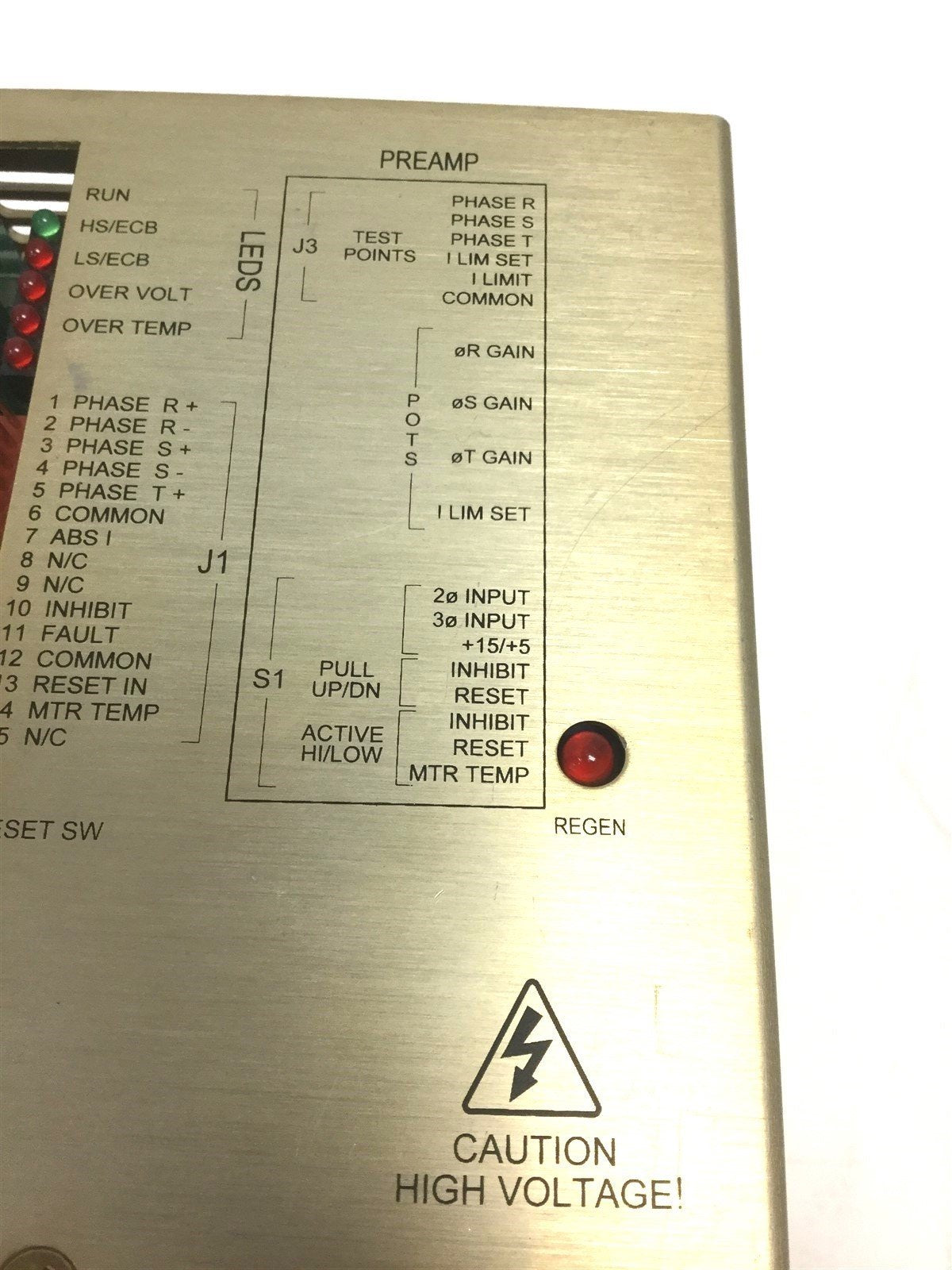 Used Glentek SMA8315-1A-1 Brushless Servo Motor Amplifier Voltage: 70-340VDC