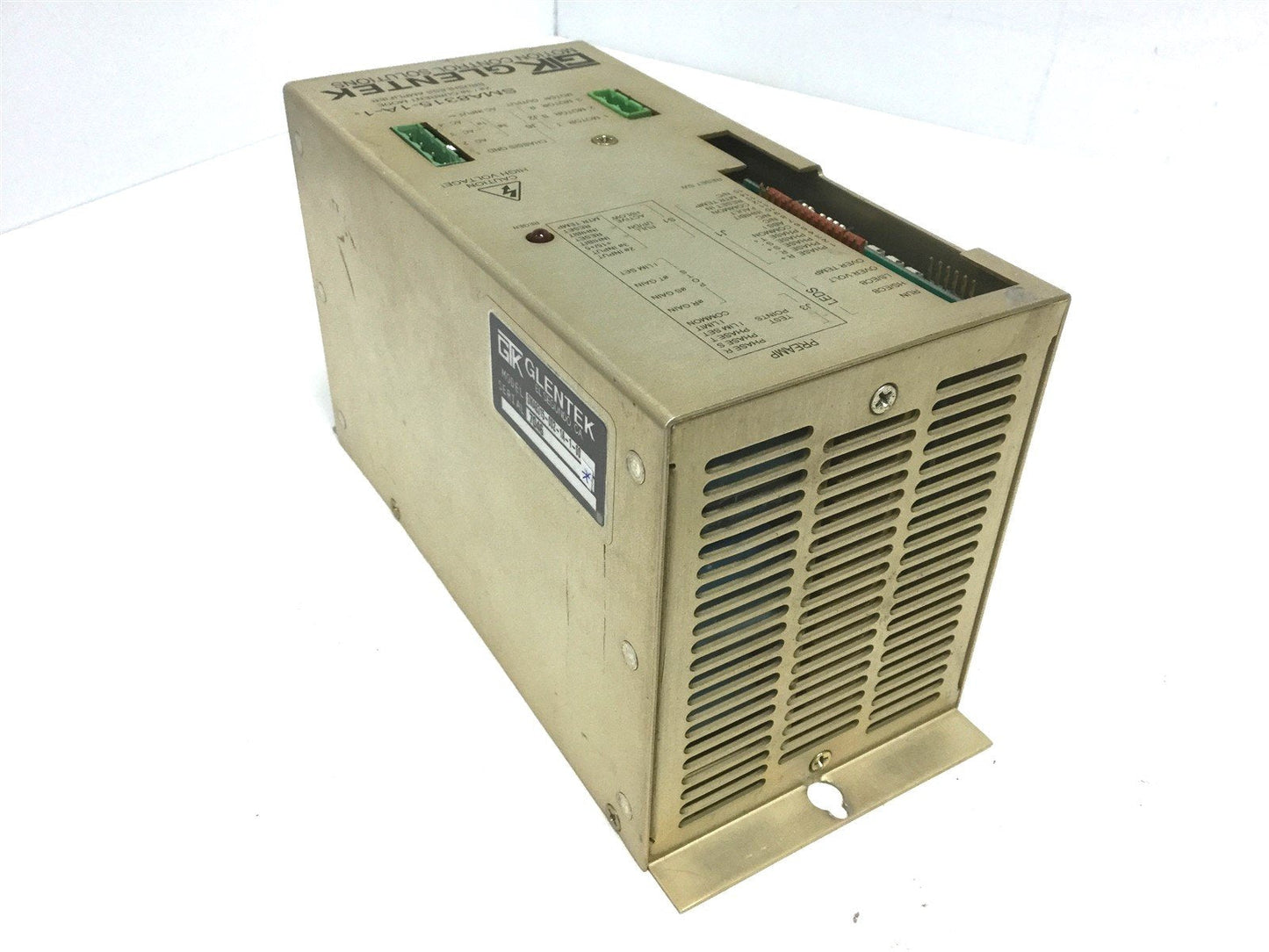 Used Glentek SMA8315-1A-1 Brushless Servo Motor Amplifier Voltage: 70-340VDC