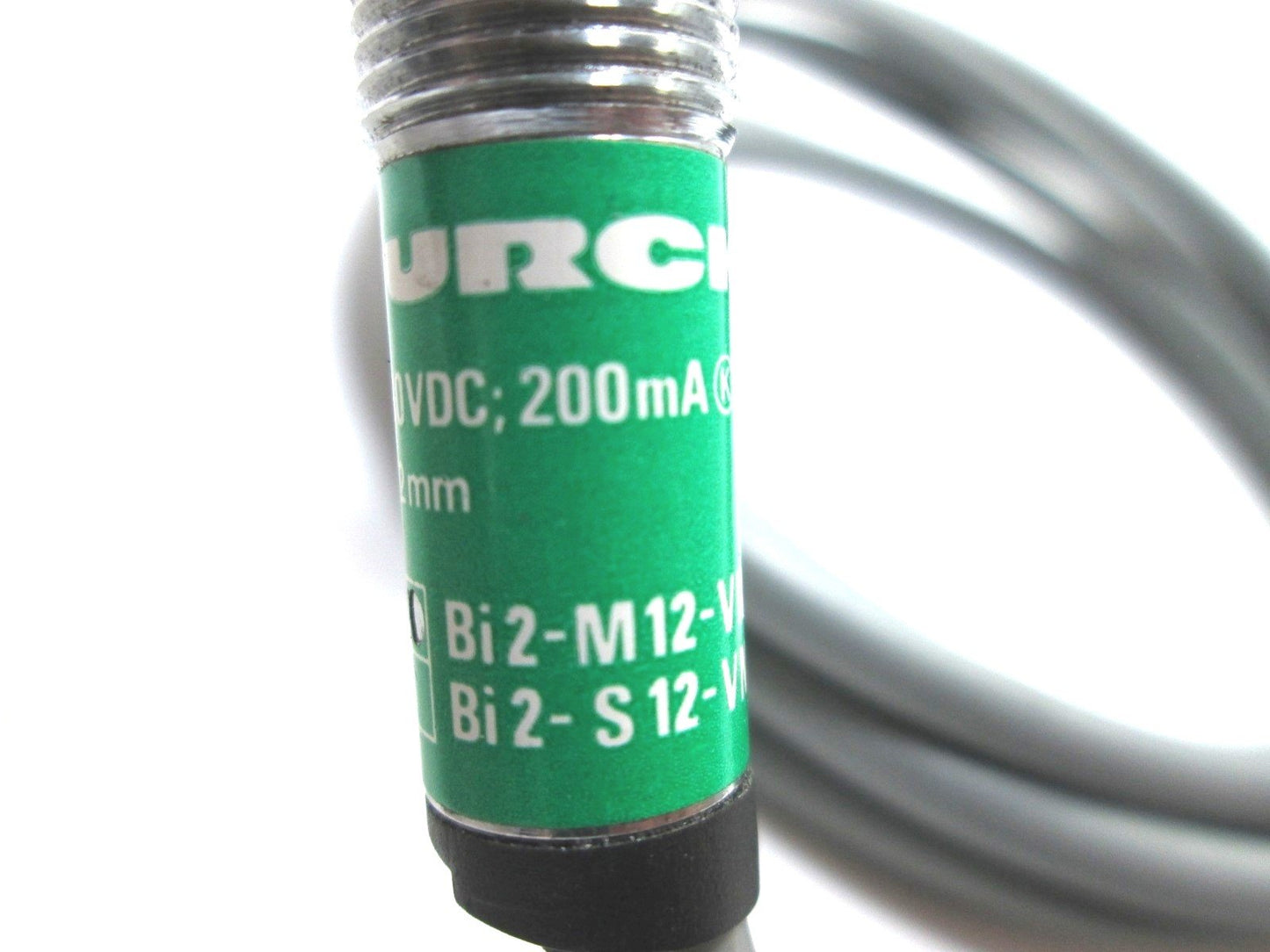 Used Turck Bi2-M12-VN6X-H1141 Inductive Proximity Sensor, 2mm Range, Voltage: 30VDC