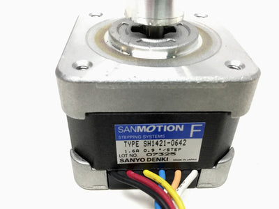 Used Sanyo Denki SH1421-0642 SANMOTION F Stepping Stepper Motor 1.6A, 0.9ø/step