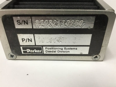 Used Parker 102004BNMS Linear Positioner, Travel: 100mm (4"), With 2 Position Sensors