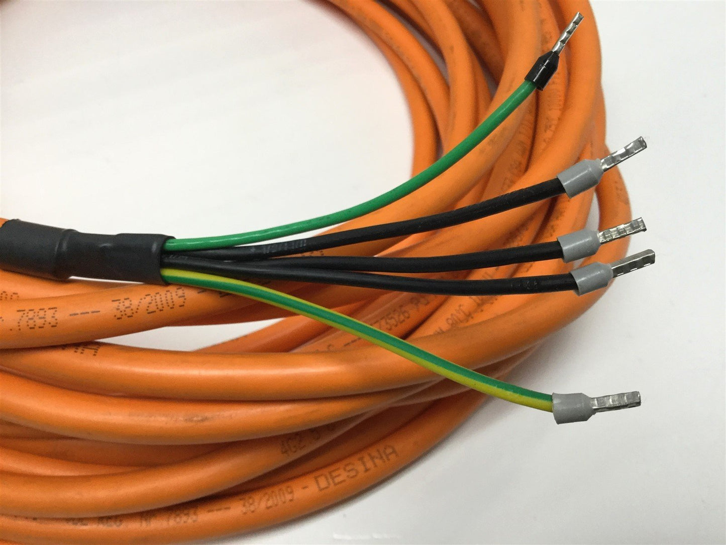 Used Control Techniques PSBAA015 Shielded Power Cable for Non-Braked Motor, 15m, 600V