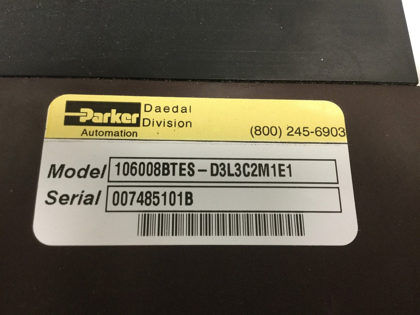 Used Parker Daedal 106008BTES-D3L3C2M1E1 Linear Ball Bearing Table, Travel: 200mm