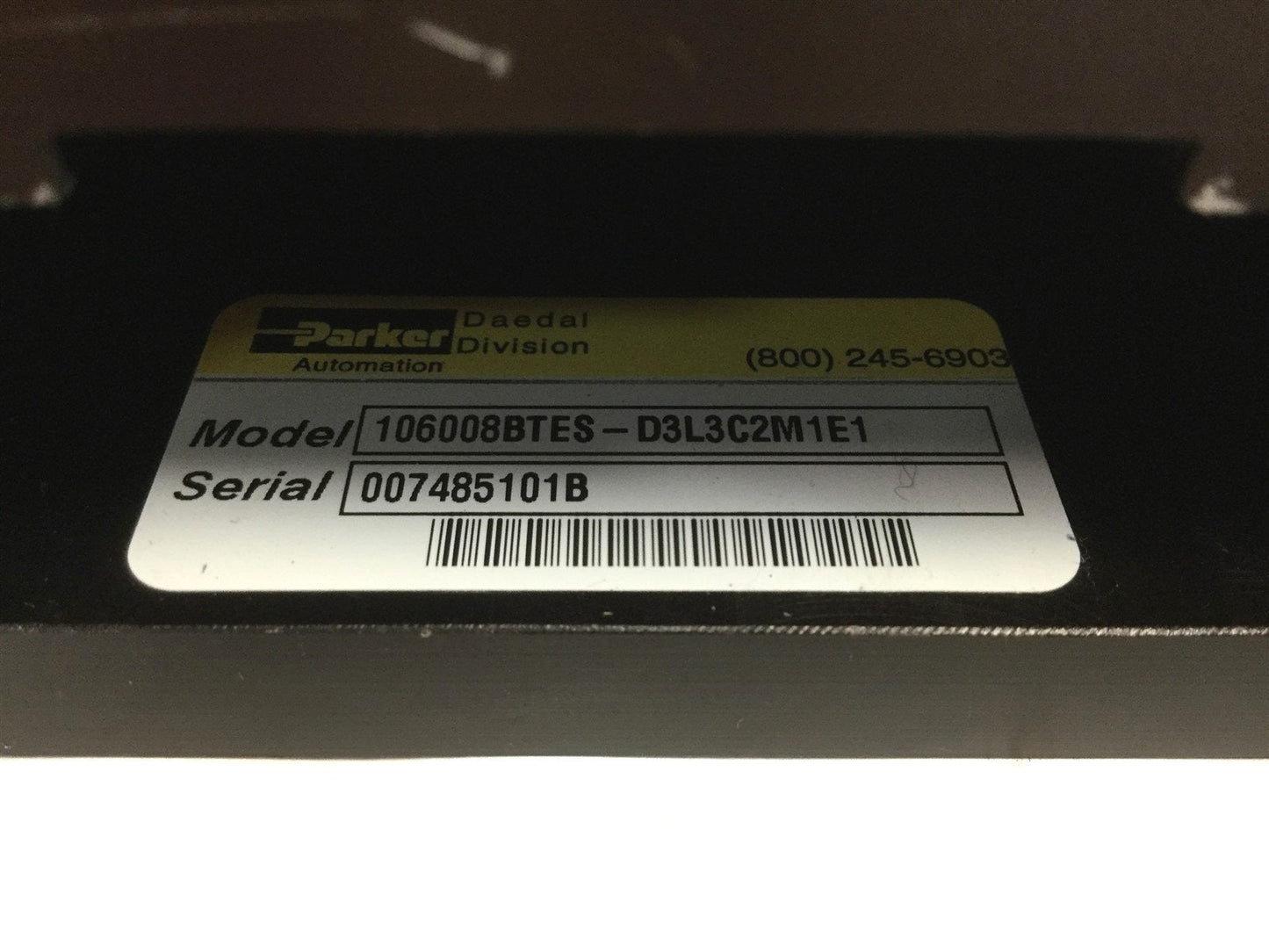 Used Parker Daedal 106008BTES-D3L3C2M1E1 Linear Ball Bearing Table, Travel: 200mm